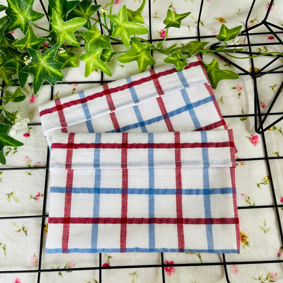 天然素材☆保冷剤入れ２点セット☆保冷剤ケース☆カバー 綿100%&晒し 1枚目の画像