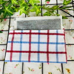 天然素材☆保冷剤入れ２点セット☆保冷剤ケース☆カバー 綿100%&晒し 3枚目の画像