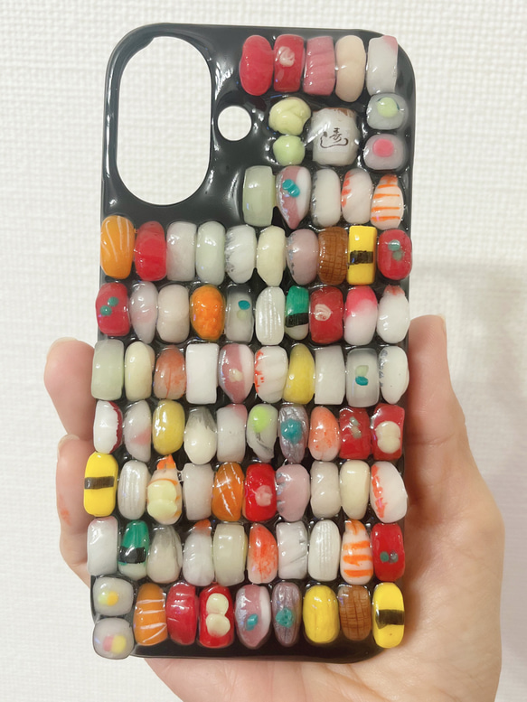 小さいお寿司ぎっしりスマホケース スマホケース・カバー sakura