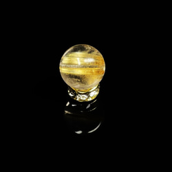 現品一点物 1粒売り タイチンルチル 天然石 金針水晶 ８ミリ ＫＴＴ３ ハンドメイド 最強運気 プレゼント 合格祈願 1枚目の画像