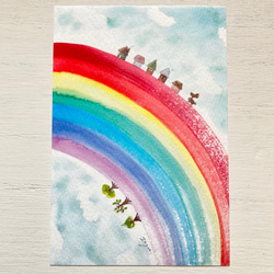 水彩画「幸福なコンポジション　6」 Composition 水彩 F4 2022年 ④ | ヴィタリアート