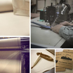 帆布　生地　新品シャトル織機で織られた15オンス（綿帆布9号相当）92cm×5mアーミーダック　ベーシック　 1枚目の画像