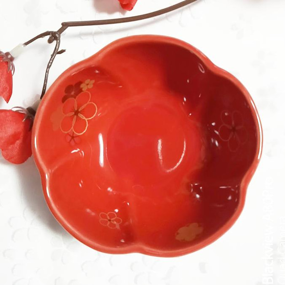 紅梅小鉢（単品） 6枚目の画像