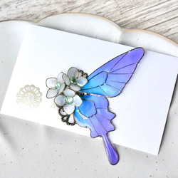 Four seasons butterfly hair clip 第13張的照片