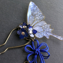 Four seasons butterfly hair clip 第10張的照片