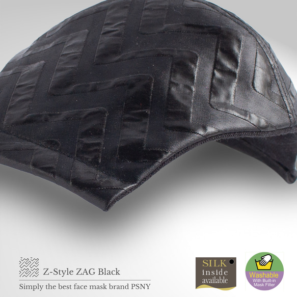 PSNY幾何圖案★黑色過濾面具ZZ02 第5張的照片