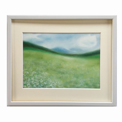 16×23㎝「朝の海6」サムホール・油彩画・原画 絵画 かいがの
