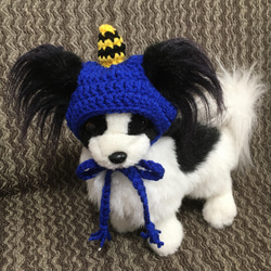 小型犬用ニット帽❤️節分❤️鬼の帽子 2枚目の画像