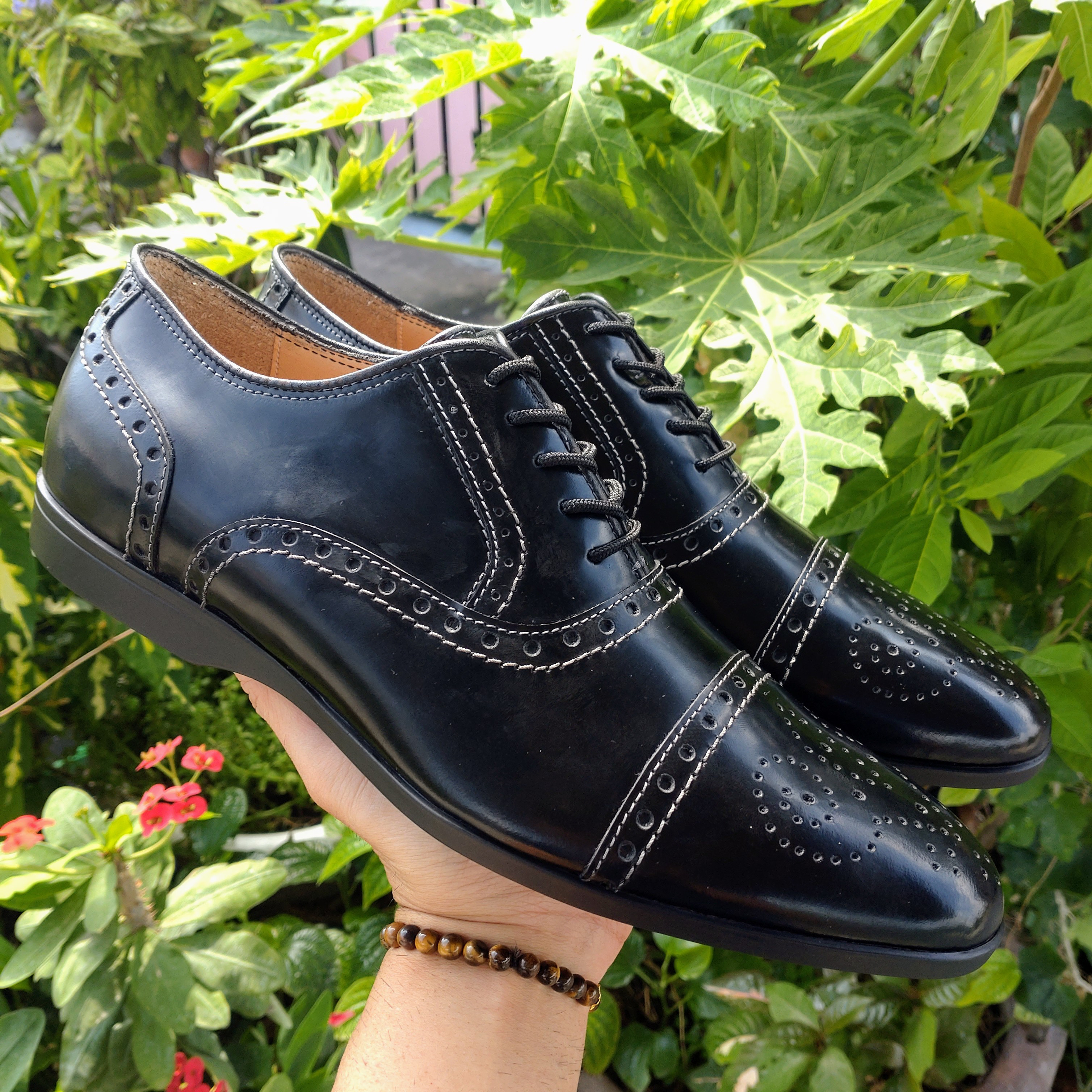 [ラグジュアリーレザー]★セミブローグ★[完全受注生産モデル] 熟練職人が選んだ上級レザー仕様☆セミオーダー可☆