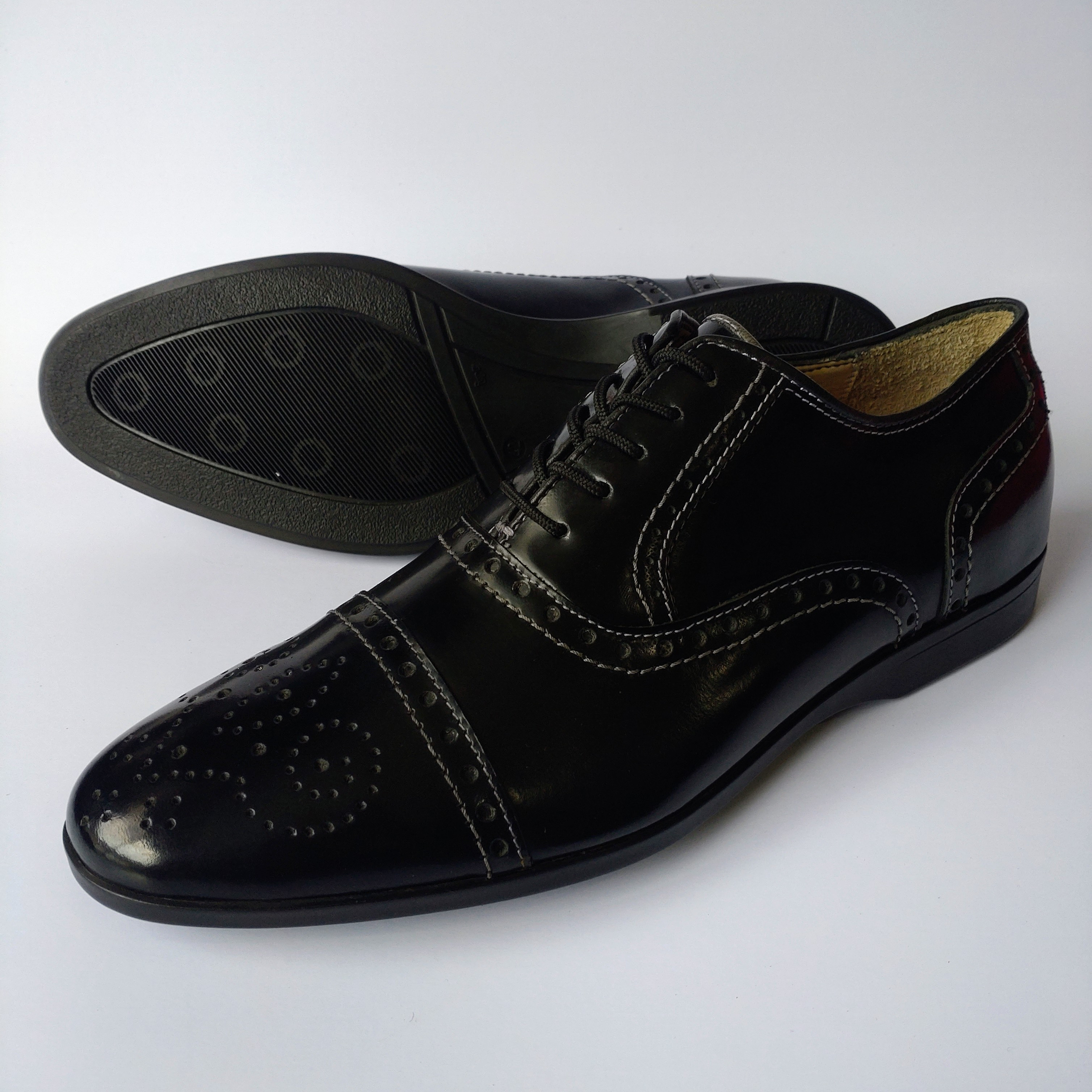 [ラグジュアリーレザー]★セミブローグ★[完全受注生産モデル] 熟練職人が選んだ上級レザー仕様☆セミオーダー可☆