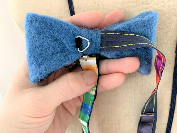 羊毛フェルトの蝶ネクタイ Papillon1 4枚目の画像