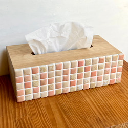 2WAYマーブル模様のティッシュケース フレンチピンク☆ ソフトパックor