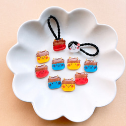 ゆきだるま ヘアゴム/ブローチ 【冬 雪だるま スノーマン】ヘア