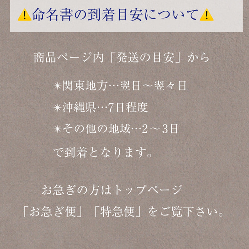 命名書オーダー 「想いをのせた命名書」(8種の用紙からお好きな