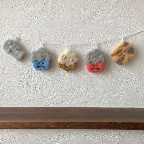 節分ガーランド《金棒とお豆とパンツ》 ガーランド chiii-mimi 通販