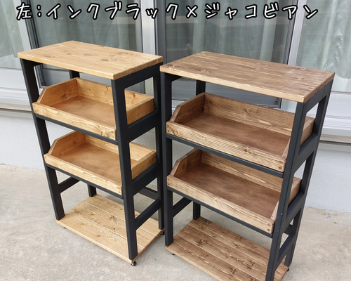 瀬乃之怪@出産準備中　コの字型ラック　ハンドメイド　オーダー品 コの字ラック（1個）【サイズオーダー可】 棚・シェルフ・ラック