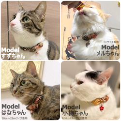 優雅的日式絲帶*貓項圈 第6張的照片