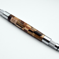 (再出品)【寄木】手作り木製シャープペンシル 2.0mm芯 4枚目の画像