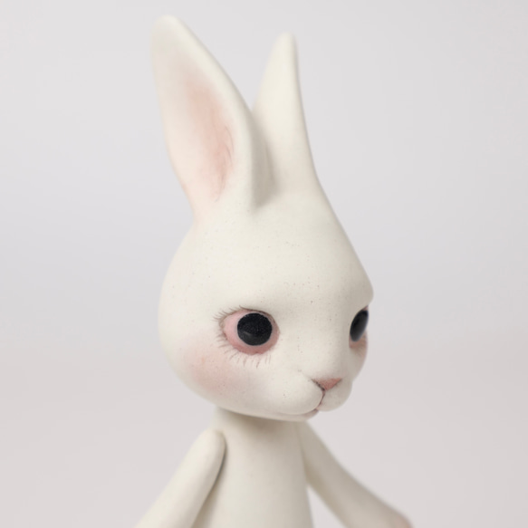 Rabbit Bisque doll ビスクドール　うさぎ　人形　ミニョネット 5枚目の画像