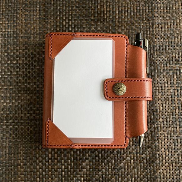 【mini6 ﾘﾌｨﾙ＆情報ｶｰﾄﾞ】 筒状ペンホルダーのシステム手帳 ミニ6 パスポートケース SN6i-002 手帳 V1219342939(9295円)