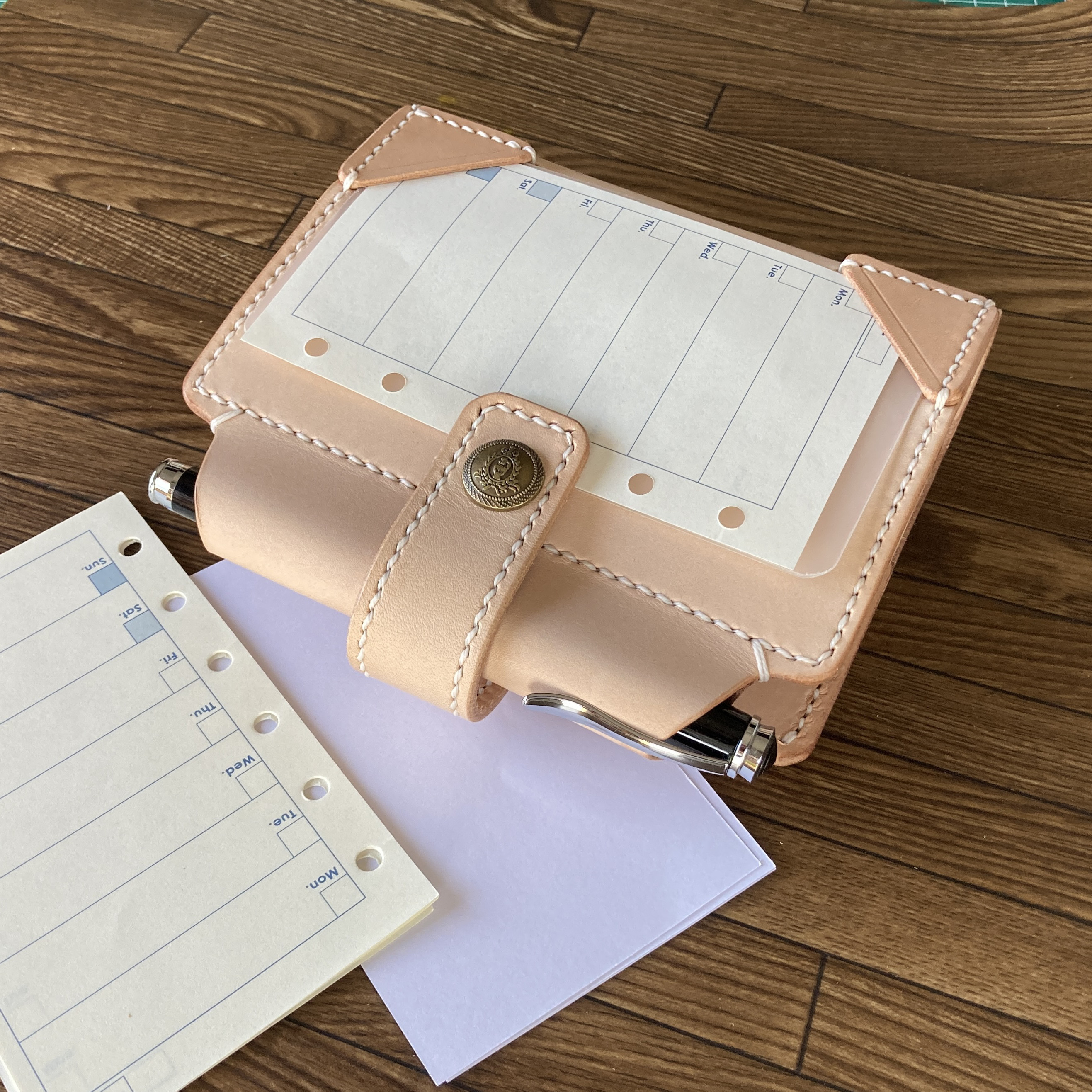 M 6システム手帳用コインファスナリフィル mini6 ﾘﾌｨﾙ＆情報ｶｰﾄﾞ】 筒状ペンホルダー