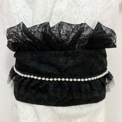 フリル 帯揚げ レース 成人式 ホワイト ブラック 袴 白 黒 浴衣 卒業式