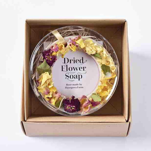 ドライドフラワーソープ 花飾り石鹸 3枚目の画像
