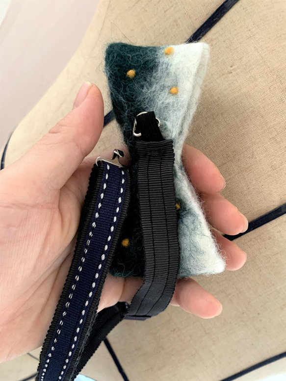 羊毛フェルトの蝶ネクタイno.2 4枚目の画像