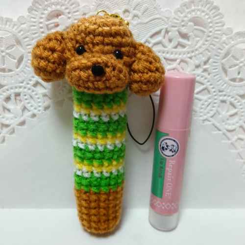 MIHOさま専用】あみぐるみリップケース ストア MIHOさま専用