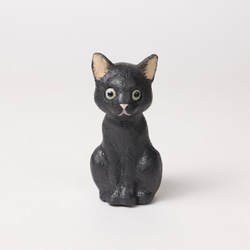 Figurine Cat　猫　ねこ　人形　黒猫 1枚目の画像