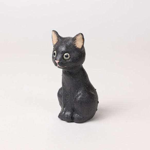Figurine Cat　猫　ねこ　人形　黒猫 2枚目の画像