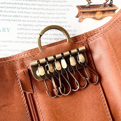 Valise Key Case with Wallet II Golden Tan 第5張的照片