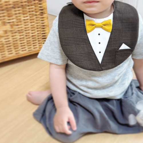 いいね♡4,000］タキシード風スタイ⌘ スーツ フォーマル 出産