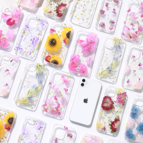 deep bless】スマホケース 手帳型なのにクリアが可愛いケース iPhone