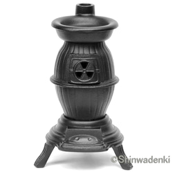 南部鉄器 香炉 茶香炉 だるまストーブ型 アロマポット オイルポット ストーブ 日本製 1枚目の画像