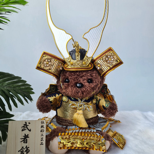 五月人形　武者人形　ペア 五月人形 猫武者人形 お供は鷹君 | iichi 日々の暮らしを心地よくする