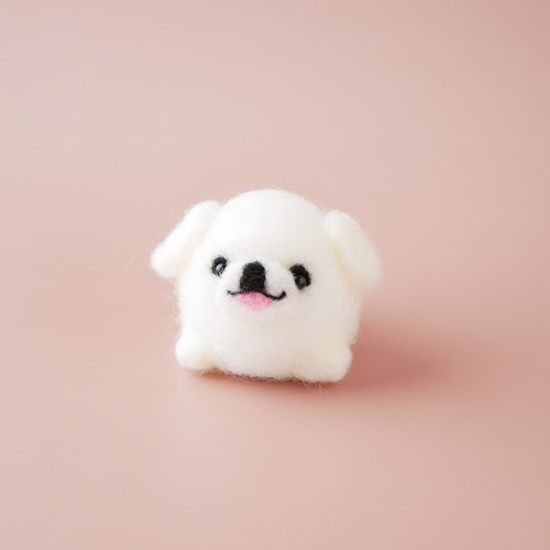 羊毛フェルト　ペキニーズ 羊毛フェルトハンドメイドペキニーズ | iichi 日々の暮らしを