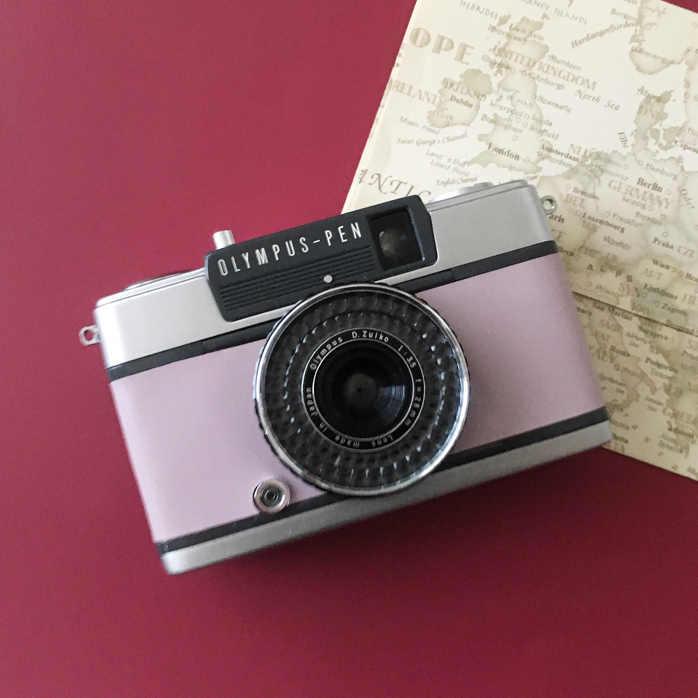 ラグランスリーブ【整備品】オリンパス　ペンEE-2　フィルム試写あり ラグランスリーブ【整備品】オリンパス ペンEE-2 フィルム試写