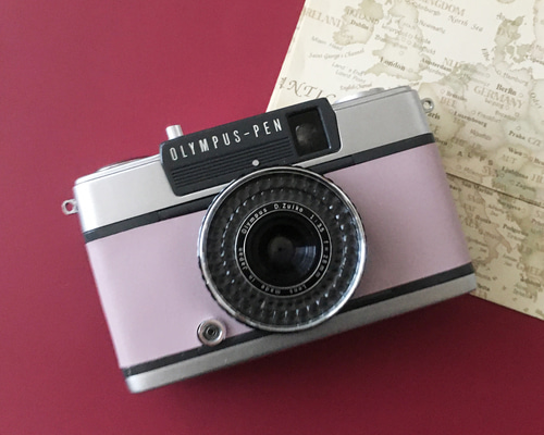 完動品◎オリンパス PEN-EES イエロー ハーフサイズ フィルムカメラ