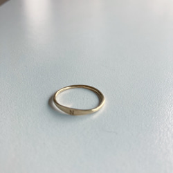 《イニシャル入り》accent ring オーダーメイドリング 2枚目の画像