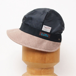 ピッコロライド・ストレッチフリース・浅型/ベージュ フリーサイズ UV たためる帽子 風に飛ばない帽子　 7枚目の画像
