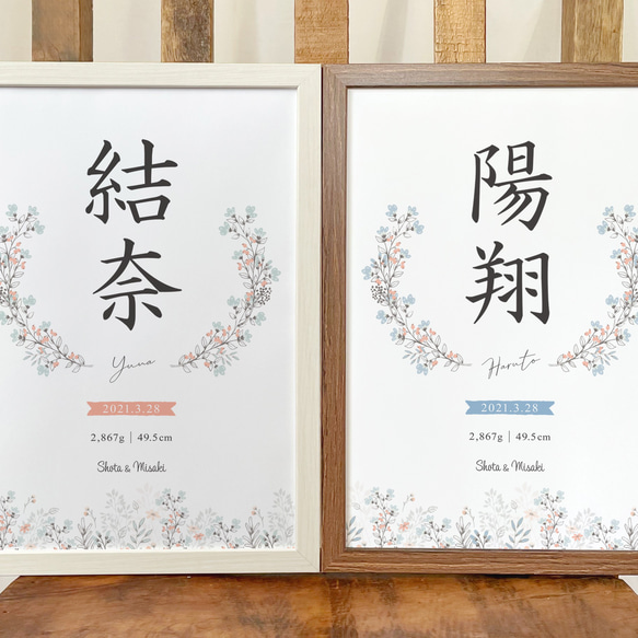 るき。さんの専用ページ書家が書く命名書/ 命名の由来付きフレームB るき。さんの専用ページ書家が書く命名書/ 命名の由来付き