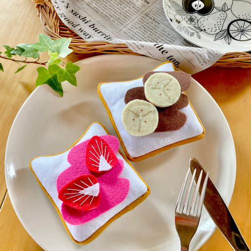 うちの子天才っ⭐︎作ってあそぼう♪フェルトのサンドイッチ&ホット