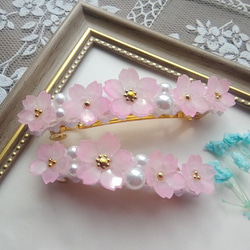 フラワーレジン 髪留め バレッタ kurasayu 通販 14315954｜Creema