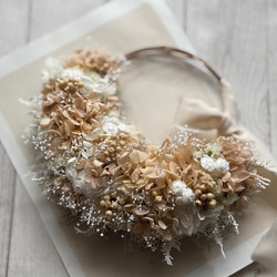 パンパスグラスとミモザのふあふあリース ミモザとパンパスグラスのリースブーケaa / mimosa wedding 2023