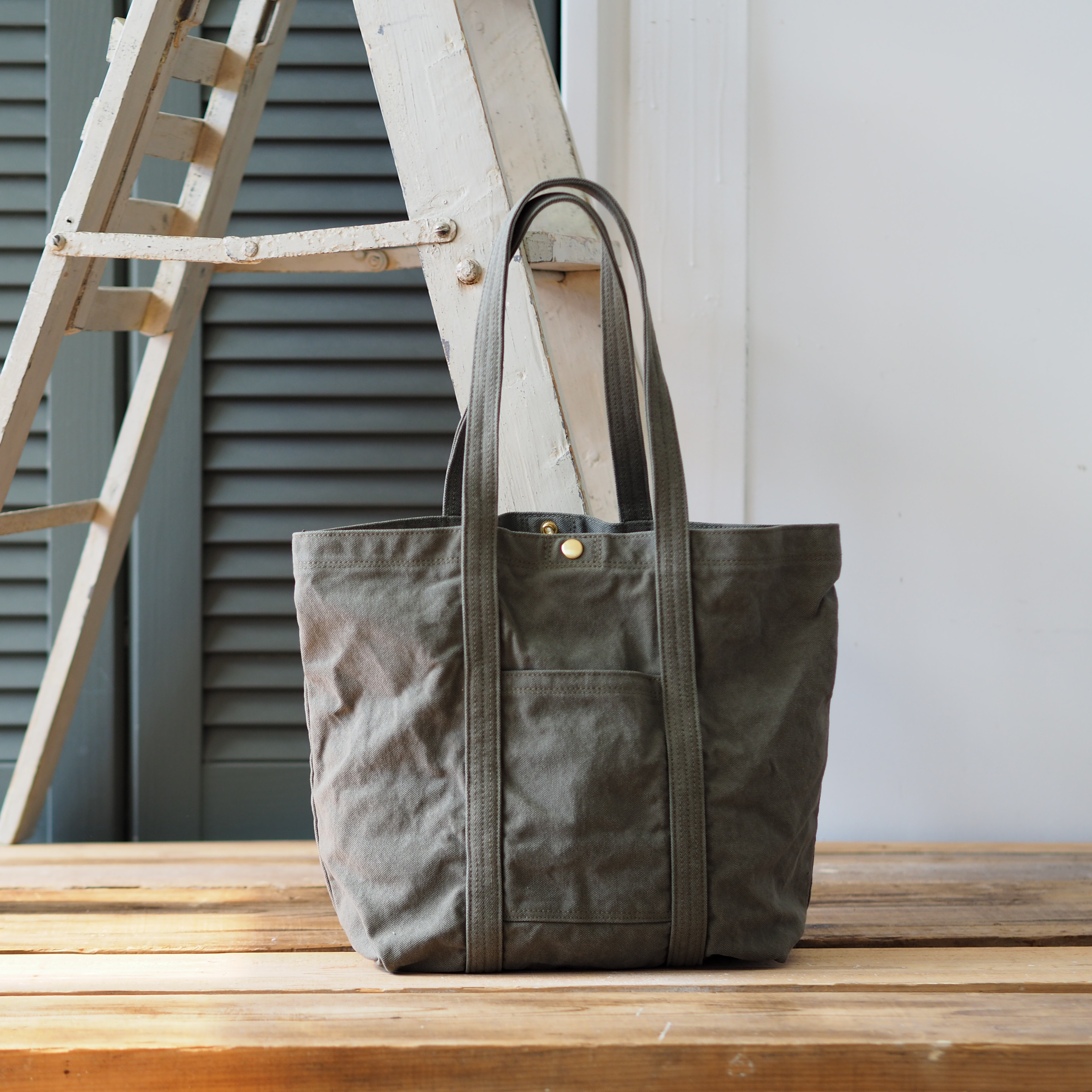 ラージウオッシャブルトート カーキ トートバッグ 63CANVAS 通販