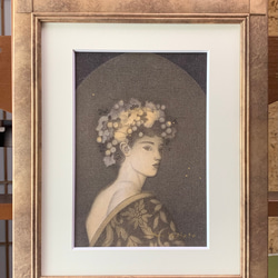リトグラフ 作品 人物 ドローイング 写真 アート 版画 インテリア 芸術 Bacchus】リトグラフ #シート販売 #手漉き和紙 #インテリア #版画 版画