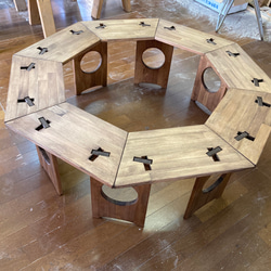 オクタゴンテーブルセット　8角形テーブル　テントテーブル　 3枚目の画像