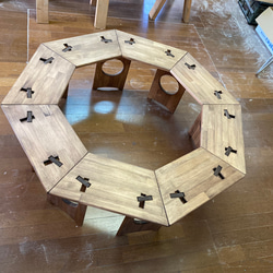 オクタゴンテーブルセット　8角形テーブル　テントテーブル　 4枚目の画像