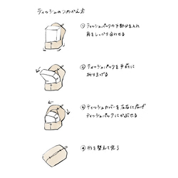 リネンのティッシュカバー（キナリ） 9枚目の画像